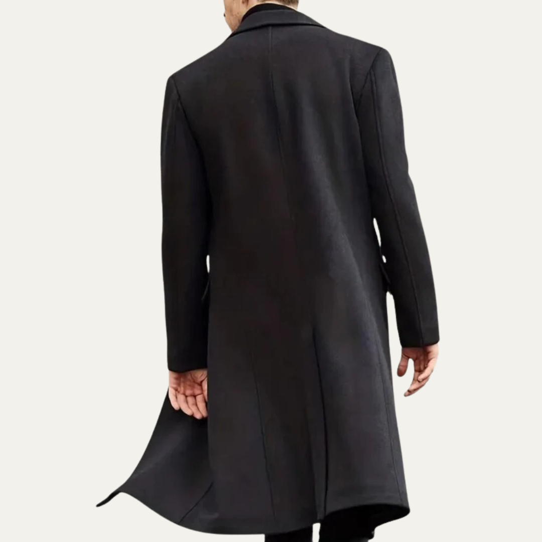 Men’s Long Line Tailored Trench Coat