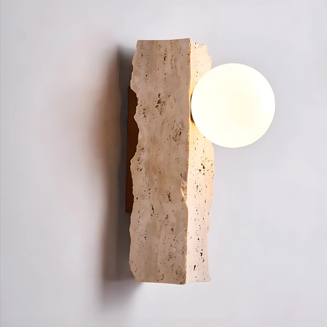 Natural Marble LED Wall Light Fixture