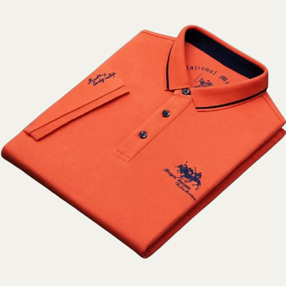 Men’s Athletic Polo Shirt with Contrasting Trim