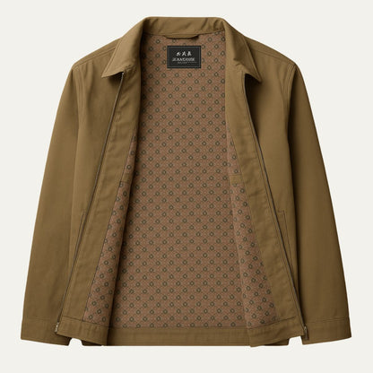 Men’s Casual Zip Front Shirt Jacket