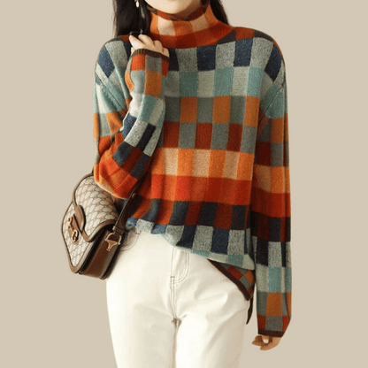 Relaxed Fit Women's Crew Neck Sweater