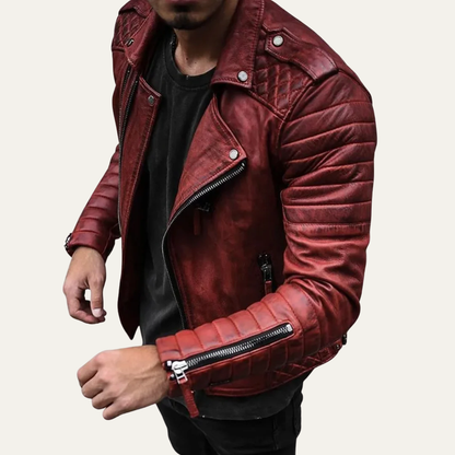 Men’s Classic Moto Leather Jacket