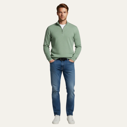 Men’s Fine Gauge Quarter Zip Pullover