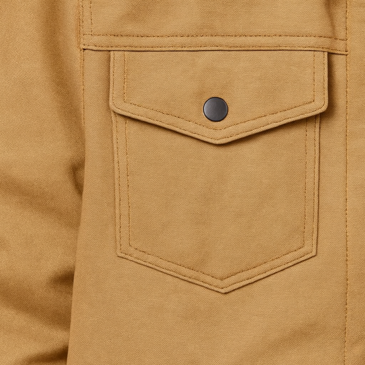 Men’s Faux Shearling Lined Trucker Shirt Jacket