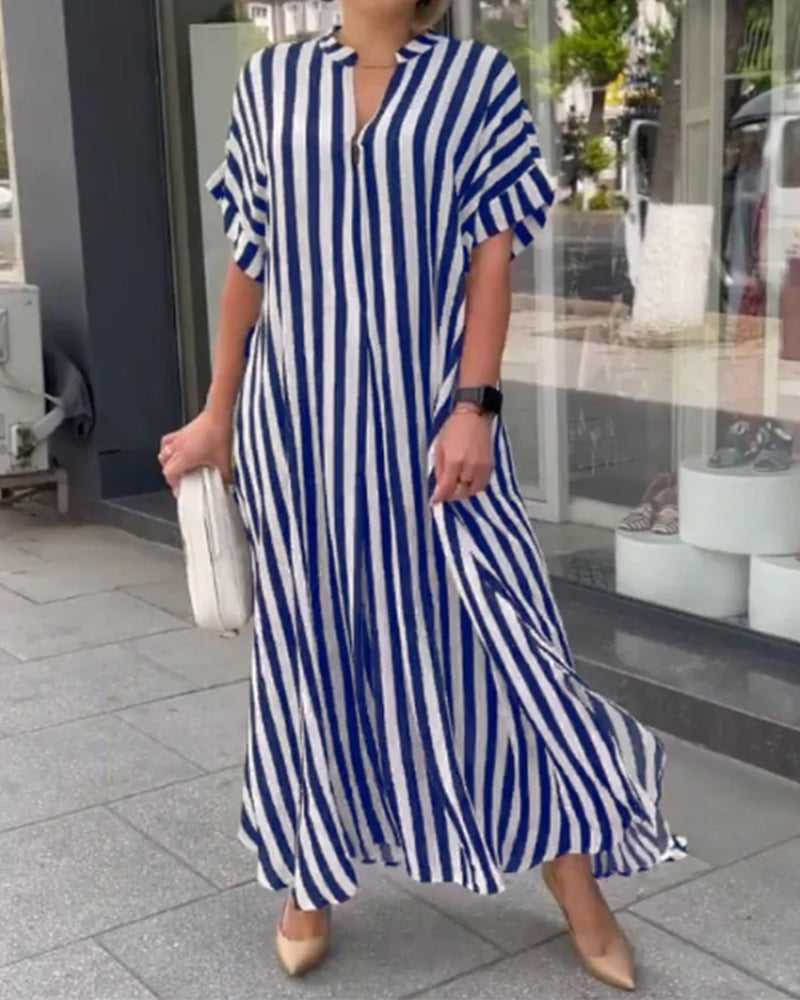 Casual Stripe Sundress for Women