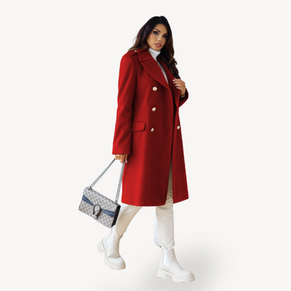Women's Double-Breasted Wool Coat