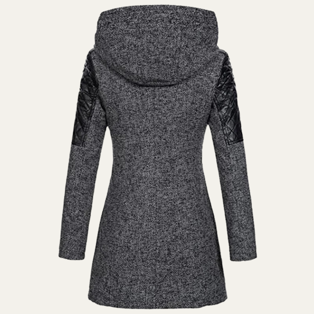 Women’s Mid Length Asymmetrical Zip Winter Coat