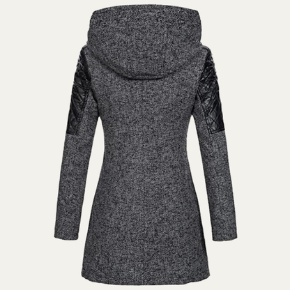 Women’s Mid Length Asymmetrical Zip Winter Coat