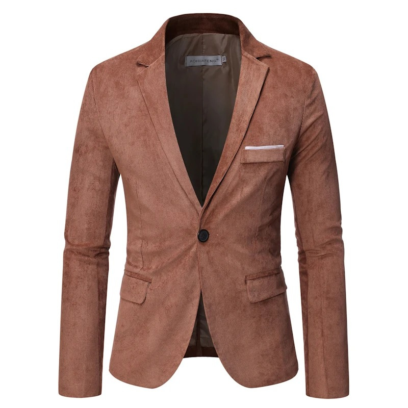 Relaxed Fit Mens Corduroy Jacket - BritishElegance