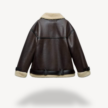 Shearling Biker Jacket for Women