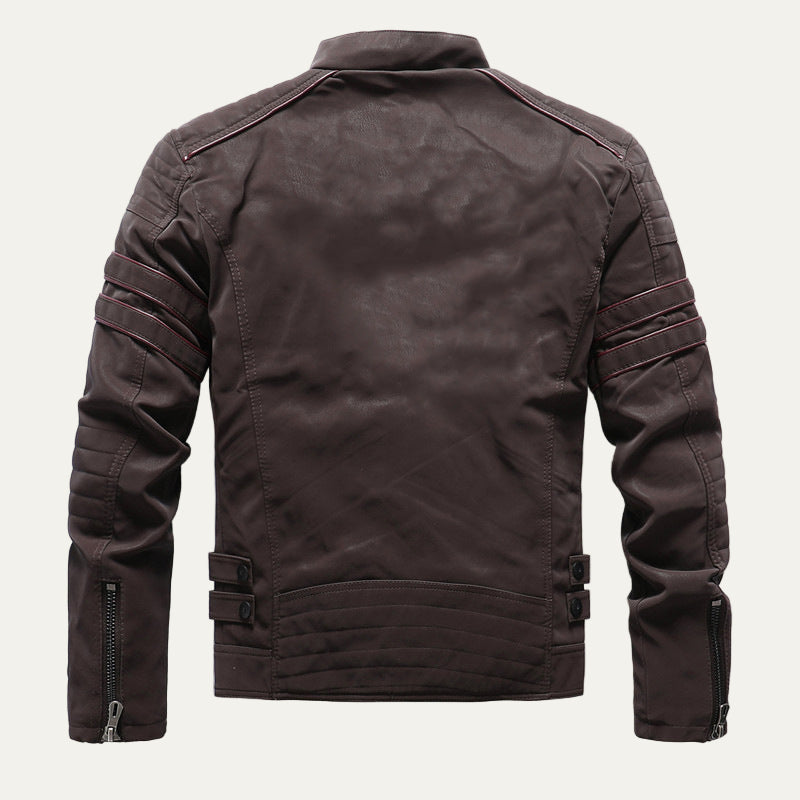Men’s Quilted Racing Motorcycle Jacket