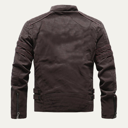 Men’s Quilted Racing Motorcycle Jacket