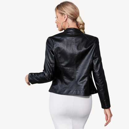 Black Leather Jacket for Women