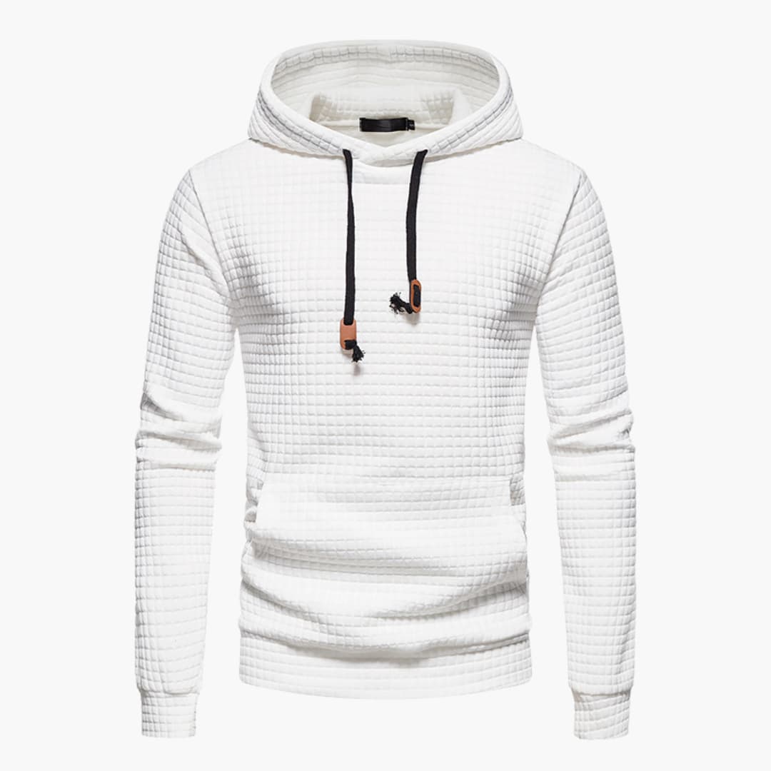 Warm Mens Graphic Hooded Sweatshirt for Winter