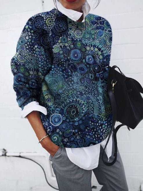 Ladies' Fashionable Graphic Sweatshirt