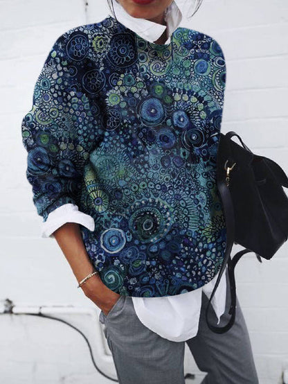 Ladies' Fashionable Graphic Sweatshirt