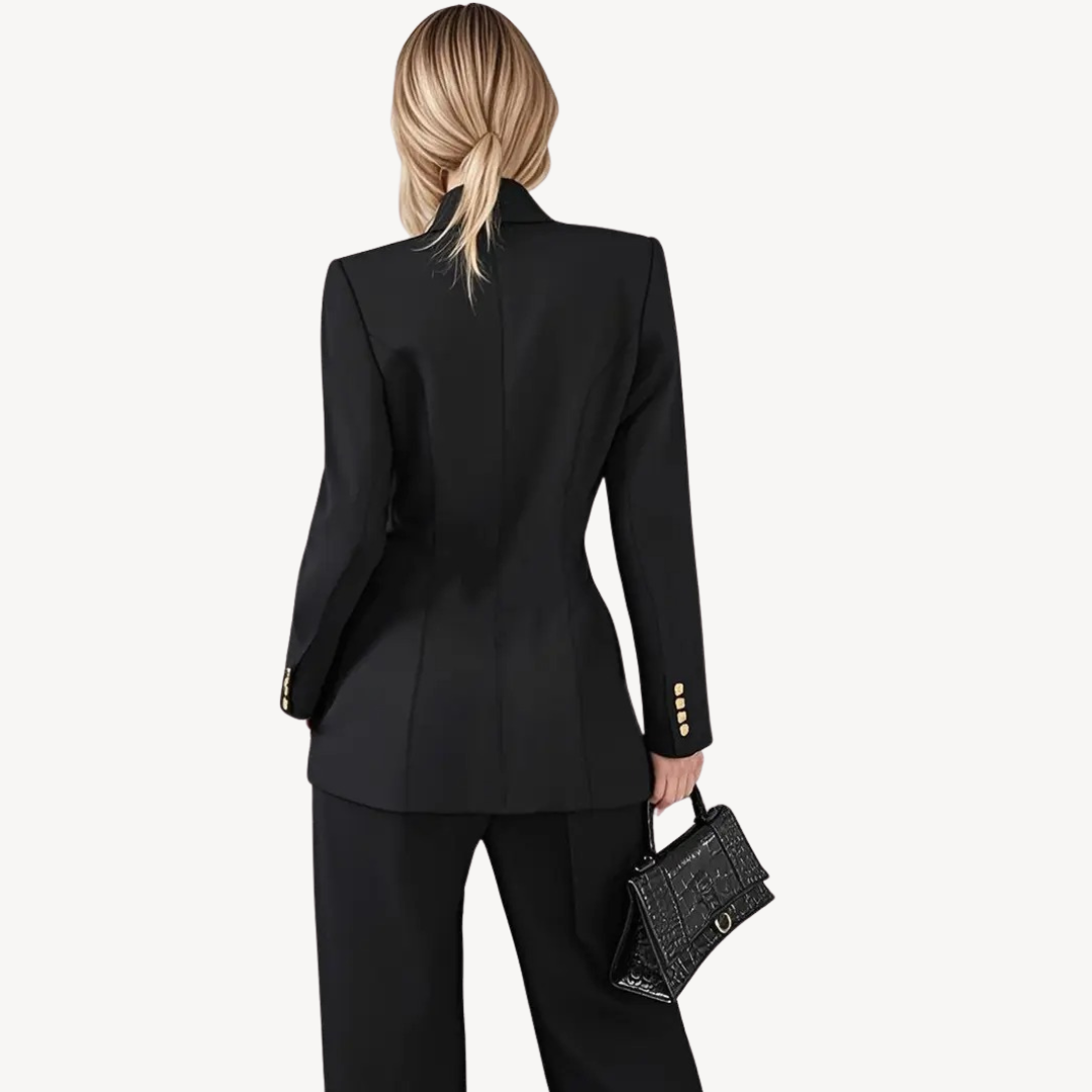 Women's Asymmetric Lapel Collar Blazer