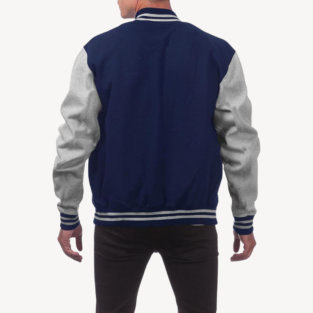 Men’s Color Block Varsity Jacket
