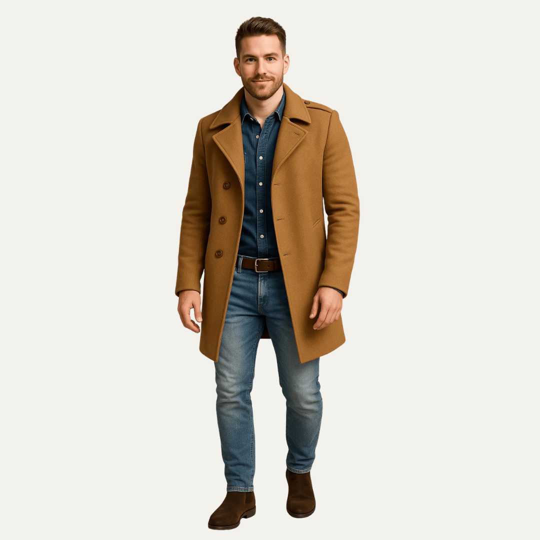 Men’s Classic Mid Length Coat