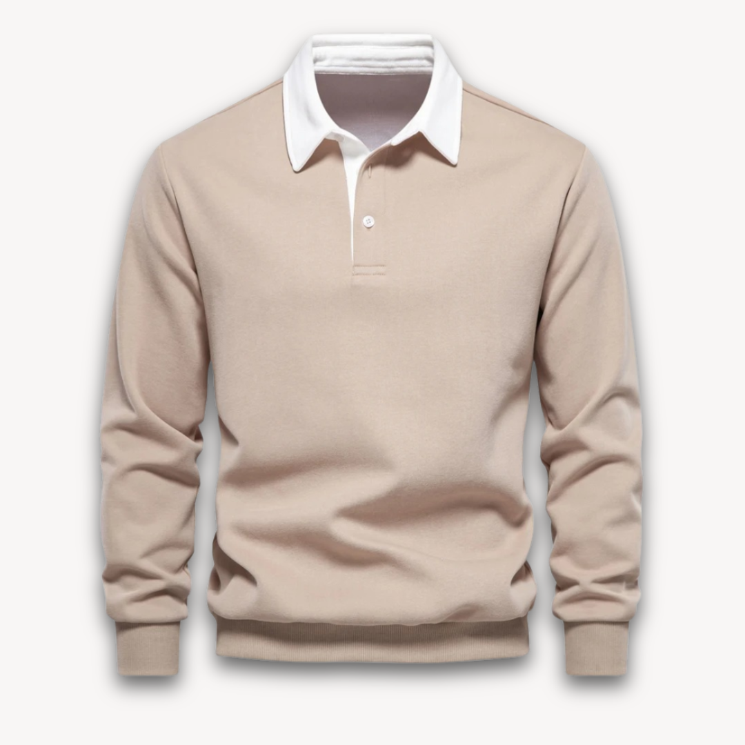 Men’s Classic Contrast Collar Rugby Shirt