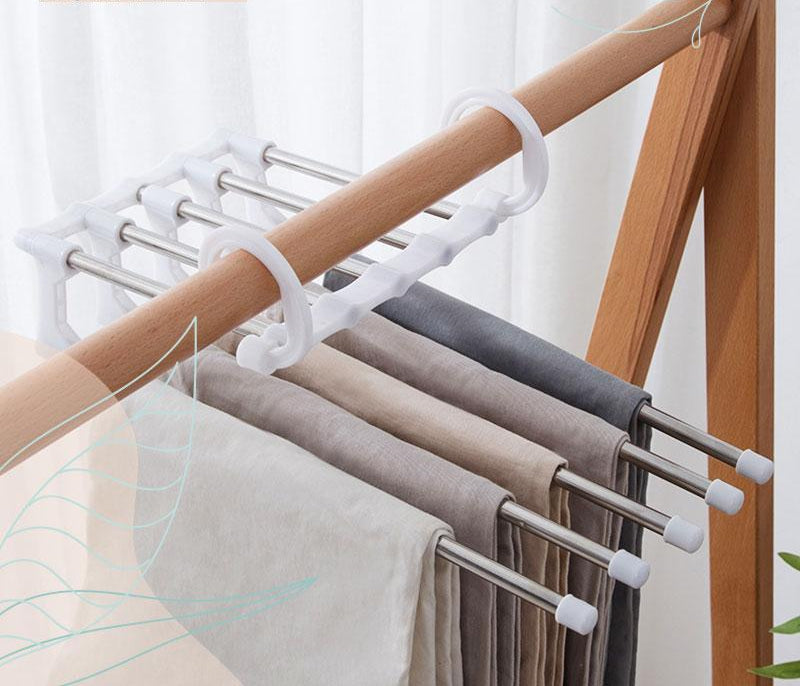 Space Saving Closet Pants Hanger - BritishElegance