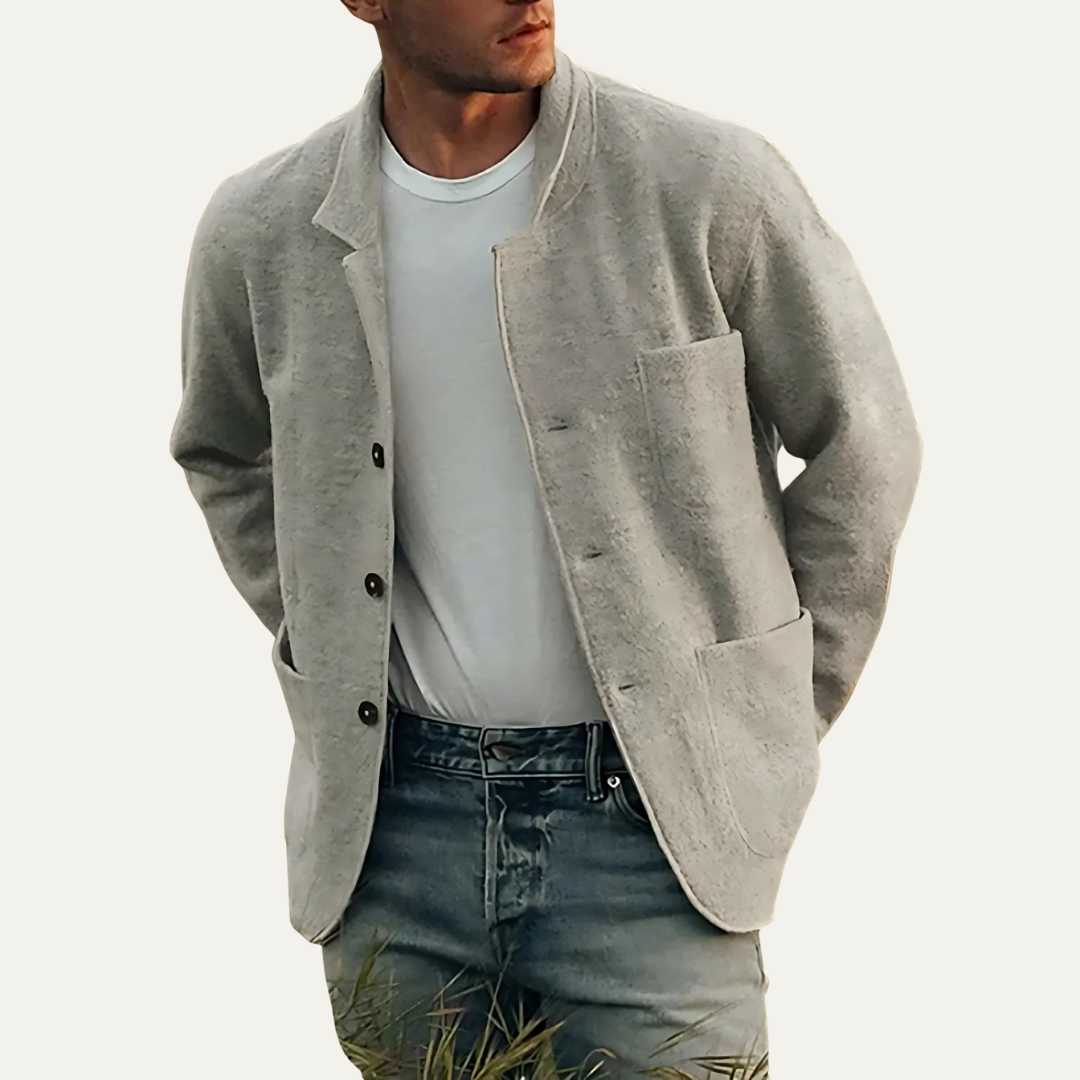 Men’s Relaxed Button Front Overshirt Jacket