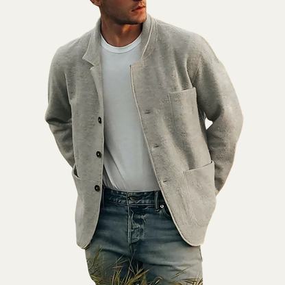 Men’s Relaxed Button Front Overshirt Jacket