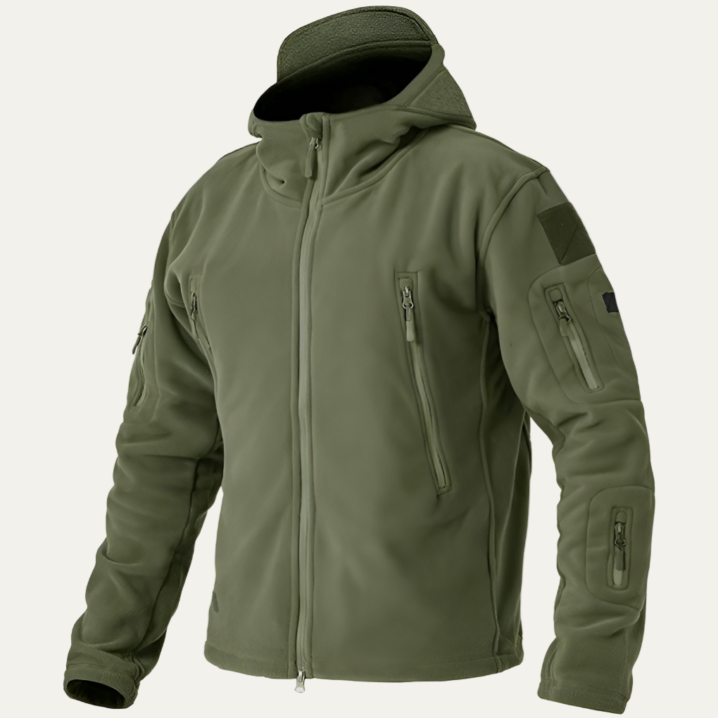 Men’s Outdoor Tactical Fleece Hooded Jacket