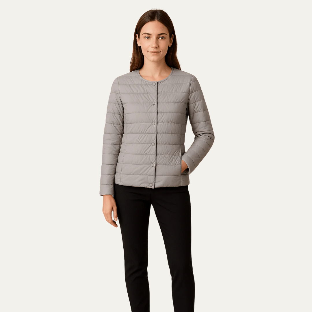 Women’s Lightweight Quilted Snap Jacket