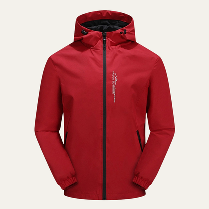 Men’s Lightweight Hooded Athletic Windbreaker