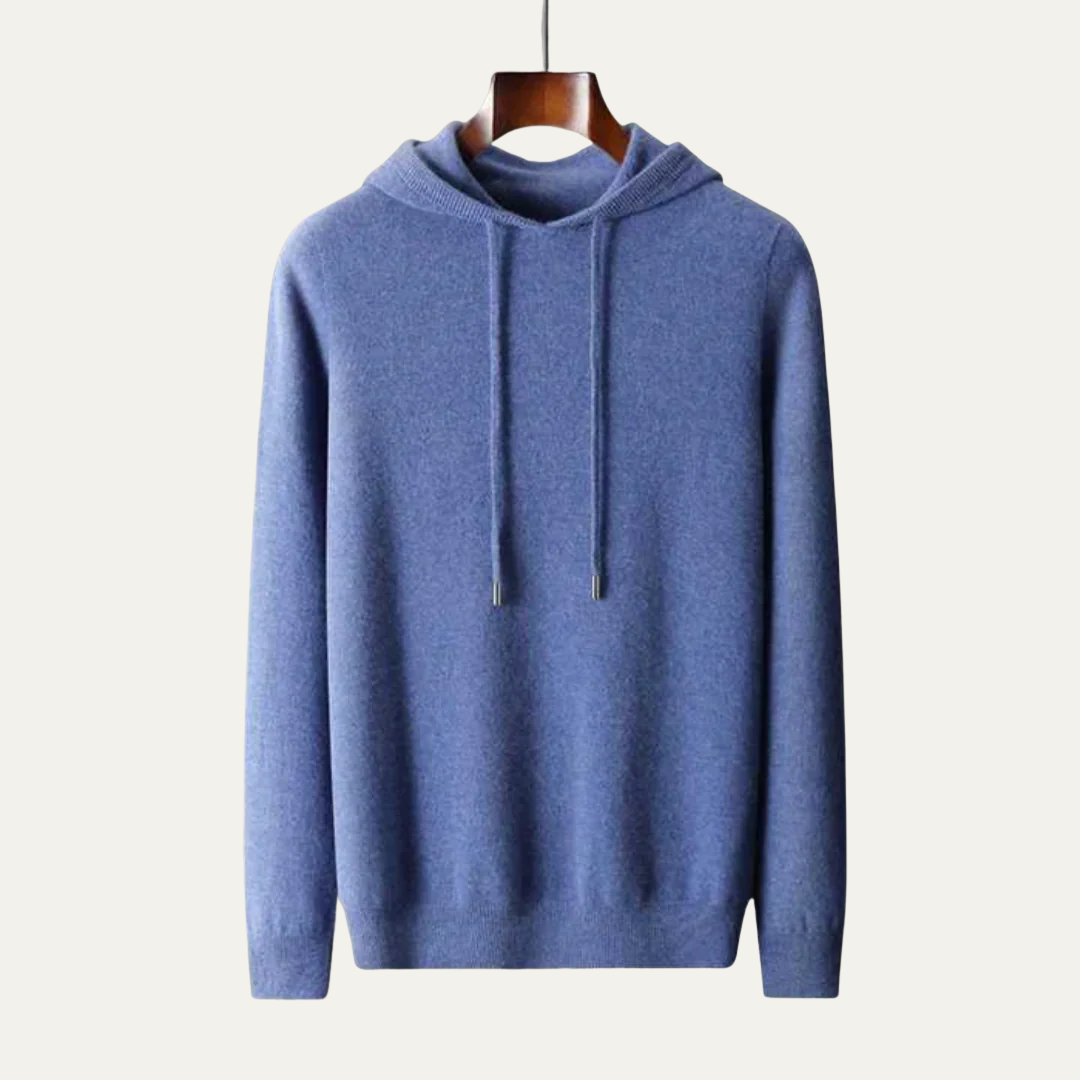 Men’s Fine-Knit Hoodie Sweater