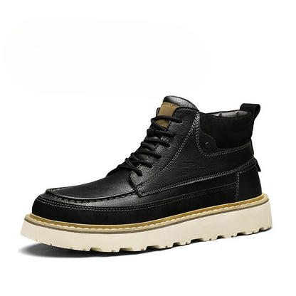 Classic Brown Vegan Ankle Boots for Men