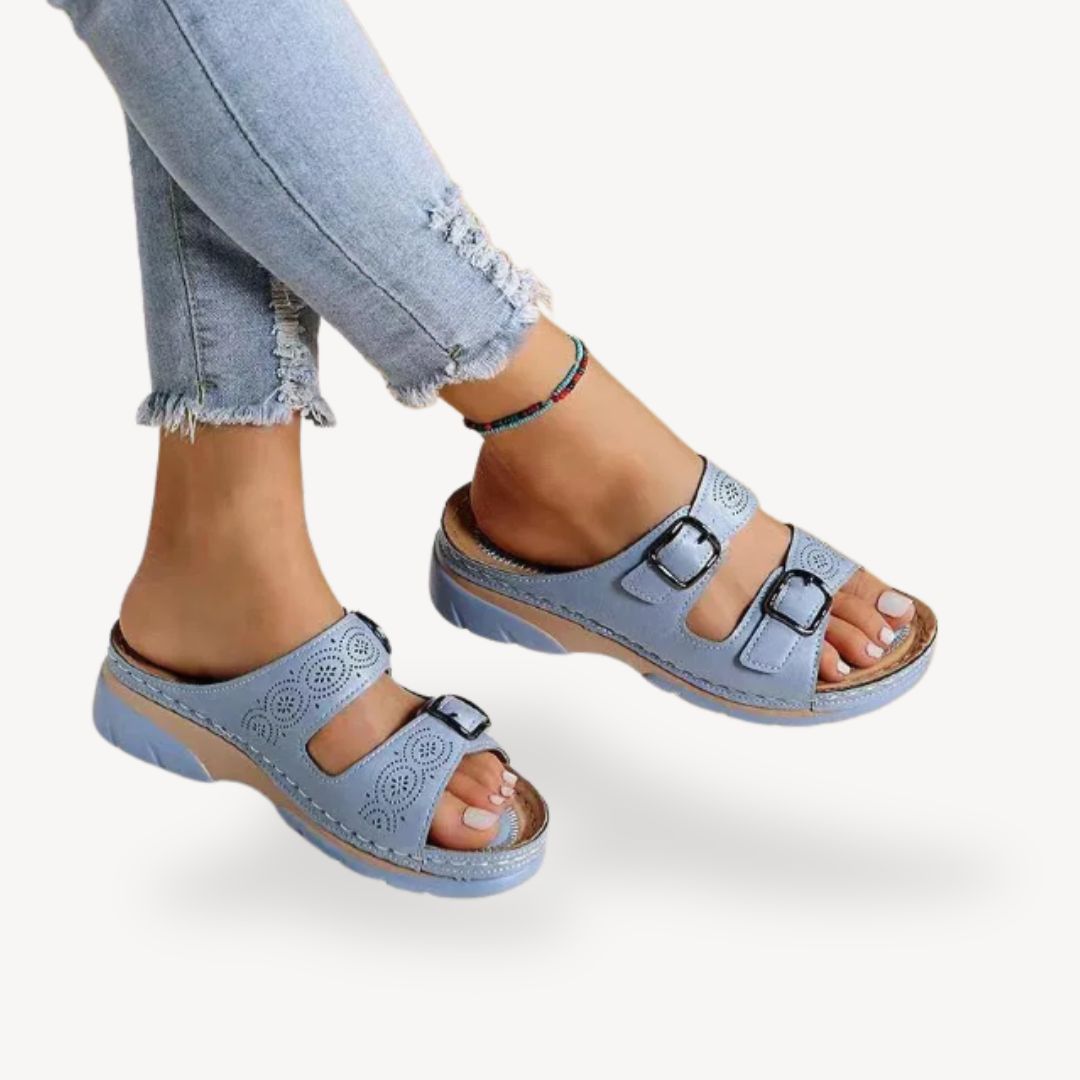 Orthopedic Comfort Buckle Sandals PU Women