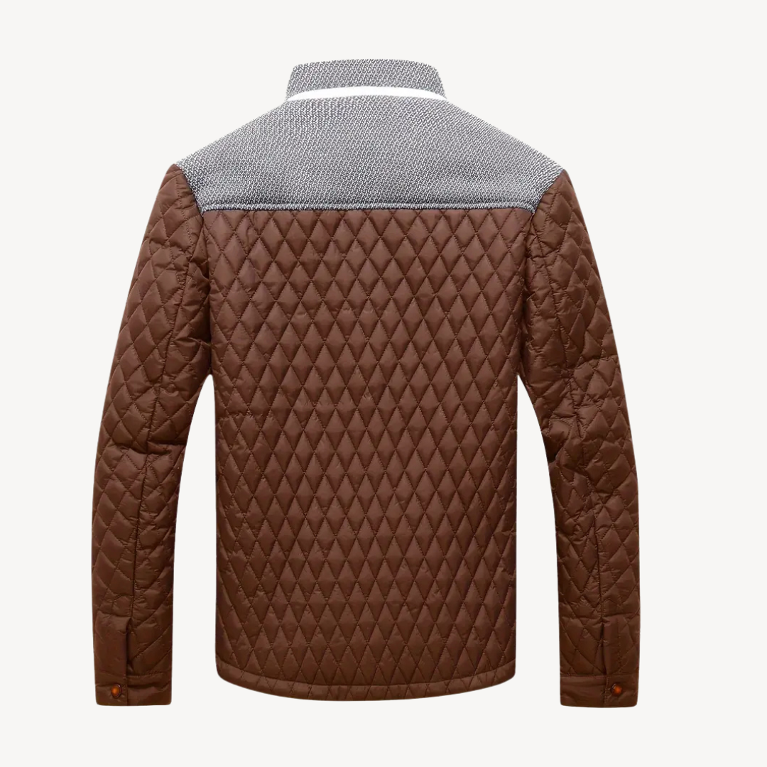 Quilted Colorblock Jacket Men