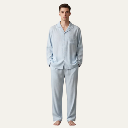 Men’s Classic Notched Collar Pajama Set