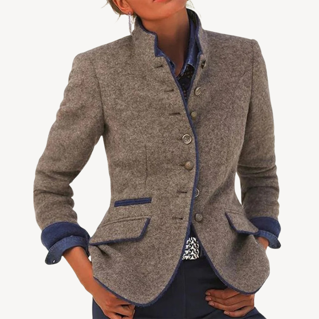 Women's Casual Wool Blend Blazer