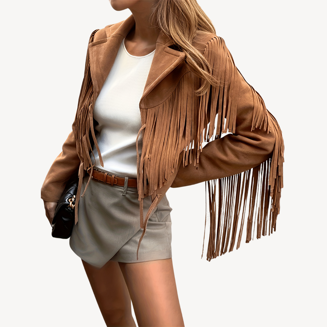 Women's Fringe Suede Jacket