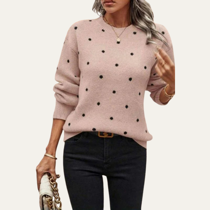 Women’s Polka Dot Knit Sweater