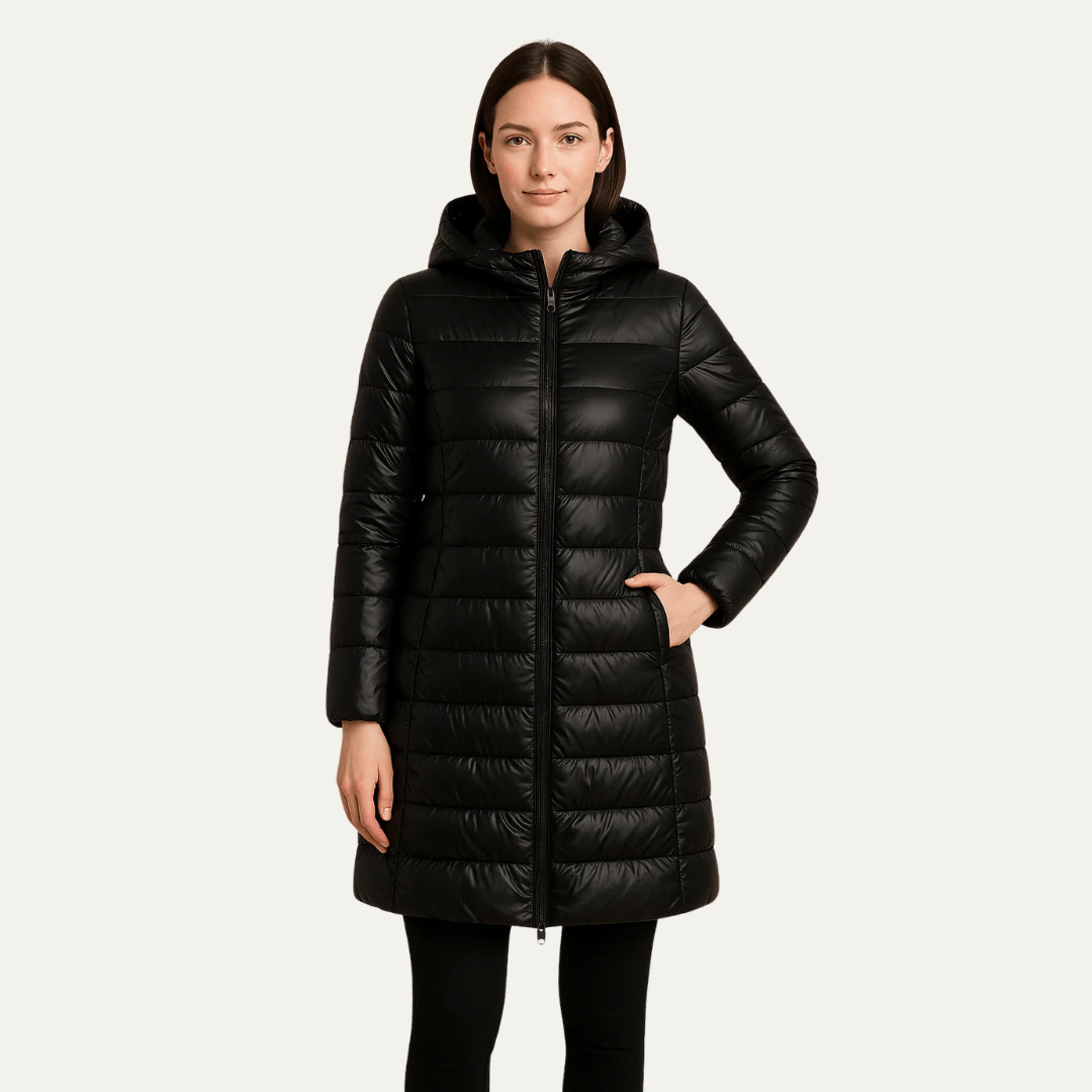 Women’s Shiny Quilted Puffer Coat