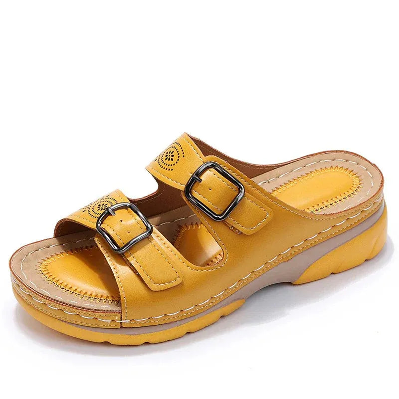 Orthopedic Comfort Buckle Sandals PU Women