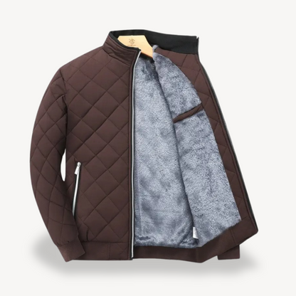 Men's Quilted Sherpa Lined Jacket