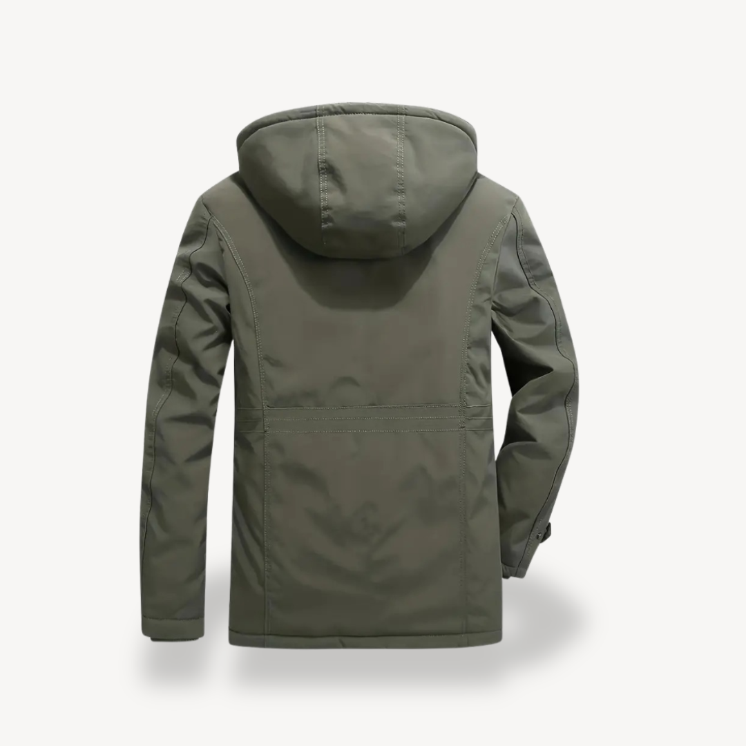 Men's Hooded Waterproof Parka Jacket