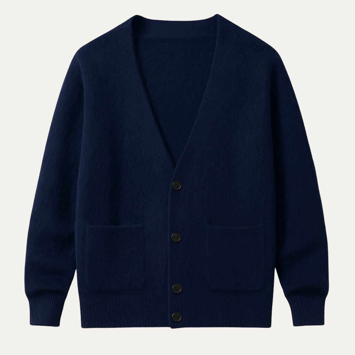 Men’s Cashmere Classic V Neck Knit Button Cardigan