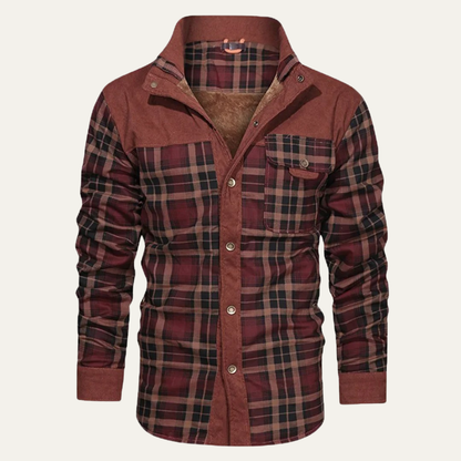 The Gallipoli Men’s Warm Winter Plaid Check Jacket