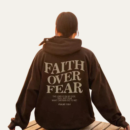 Men’s Religious Verse Print Pullover Hoodie