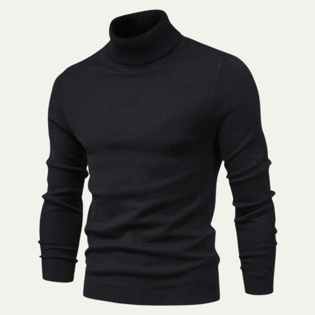 Men’s Slim Fit Ribbed Turtleneck Sweater