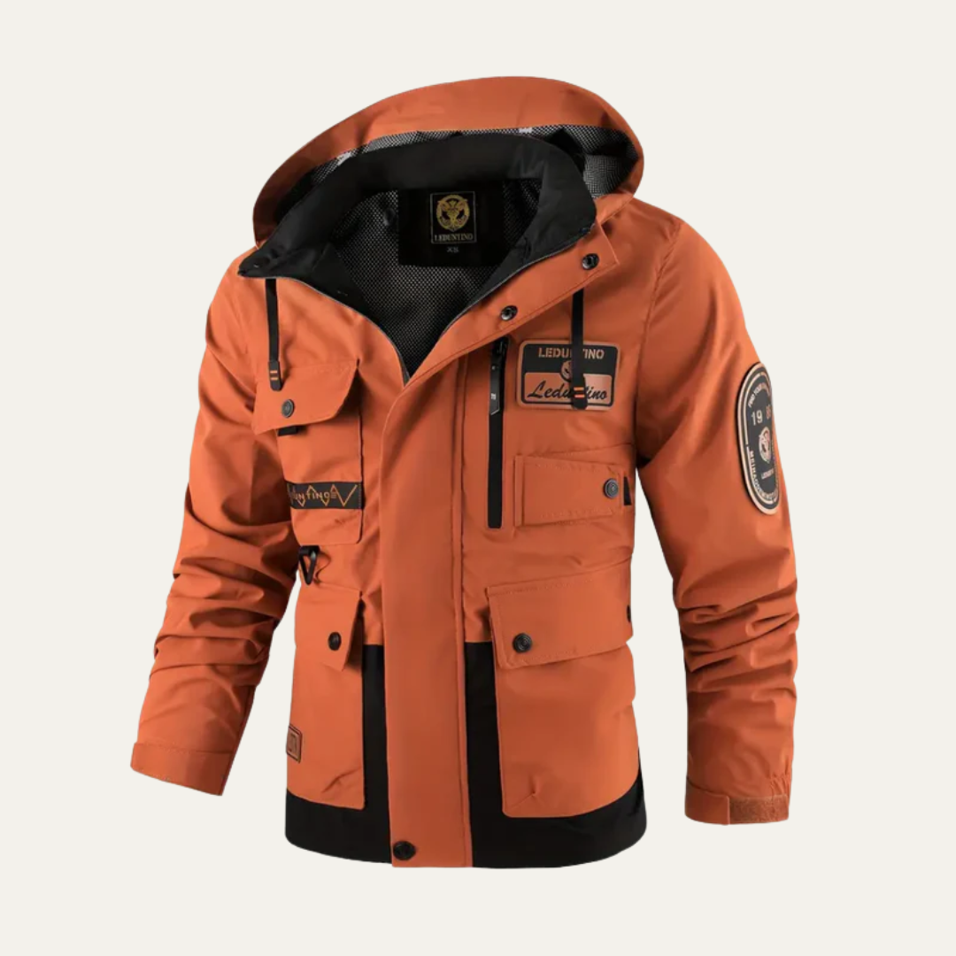Men’s Technical Utility Jacket with Detachable Hood