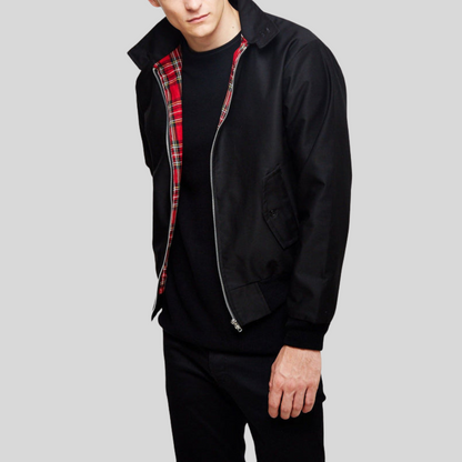 Men’s Classic Zip Front Harrington Jacket