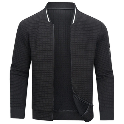 Men’s Quilted Full Zip Bomber Jacket