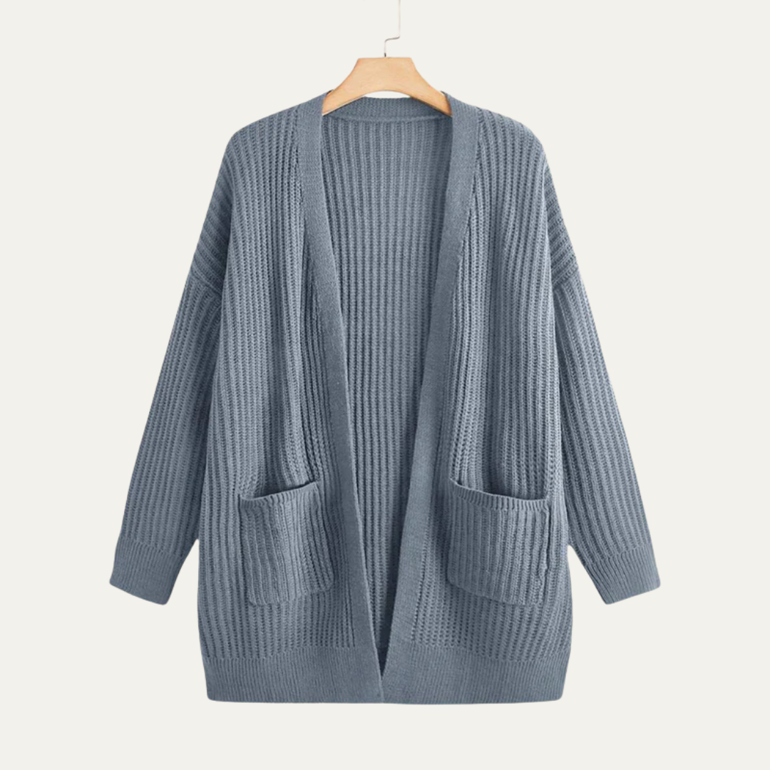 Women’s Longline Ribbed Cardigan
